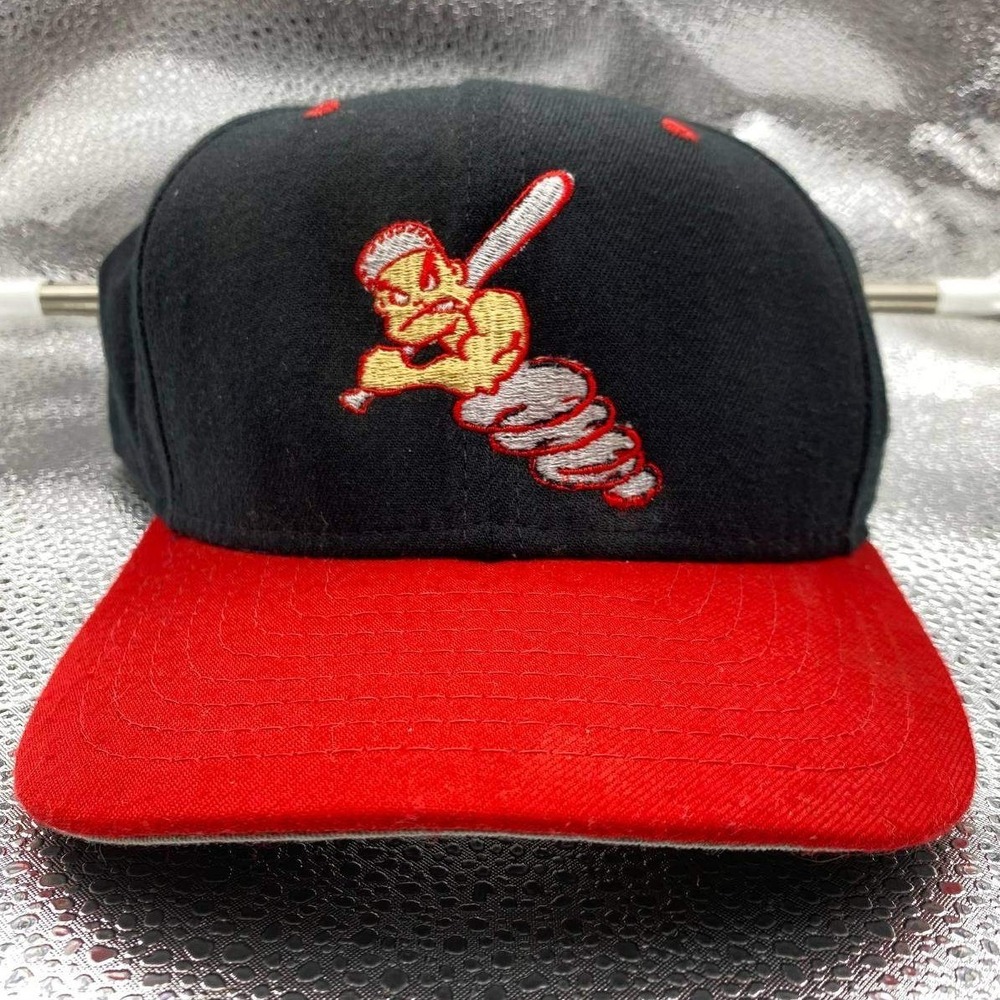 Vintage Cincinnati Reds New Era Baseball Hat Men M/L Black Mr Redlegs Snapback